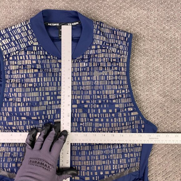 Nike Running Aeroloft Gilet Vest Flash Reflective Down 800 Fill Men's Large - Picture 10 of 16